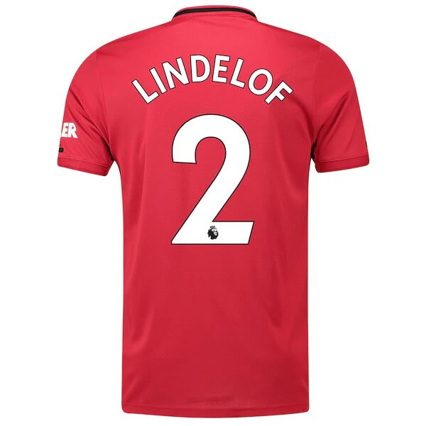 Camiseta Manchester United NO.2 Lindelof Replica Primera Ropa 2019/20 Rojo